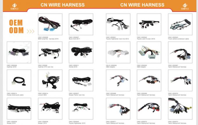 Customized Cable Assembly ISO Wiring Harness 15pin+RCA Plugs Connector Wire Harness for Toyota