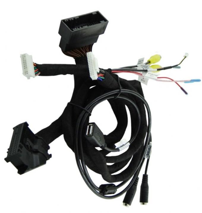 Customize Wire Harness Cable High End Power Harness Replacement Reverse Camera Wire Harness Front View Connect