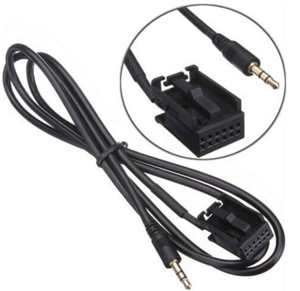 Car Bluetooth Music Aux Audio Adaptor Cable Fit for Ford Fiesta Focus Mondeo MK3