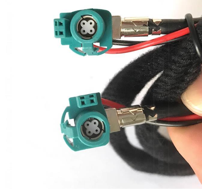 1m Hsd Lvds Cable Z 4 Pin + 2 Pin Female to Female Car Video Extension Right Angle Lvds Cable for BMW