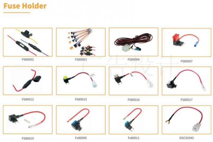 Automotive Power Cable Direct Wire with Fuse Custom Power Cord Fuse Box