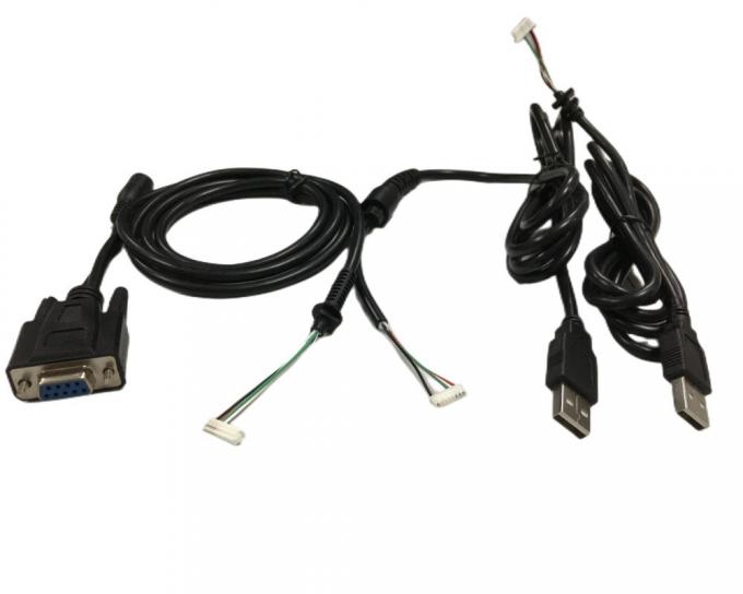 Customize Cable Assembly 2.54mm 4 Pin to dB9 Female RS232 to HMI Cable