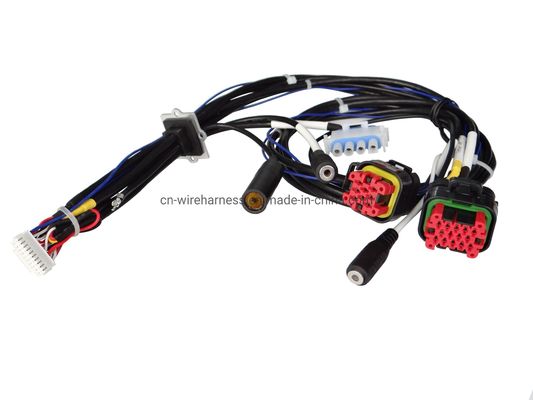                  Customized Car Audio Electronic Delphi Connector Wiring Harness for Different Audio             