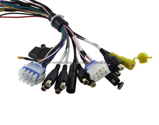                  Customized Car Audio Electronic Delphi Connector Wiring Harness for Different Audio             
