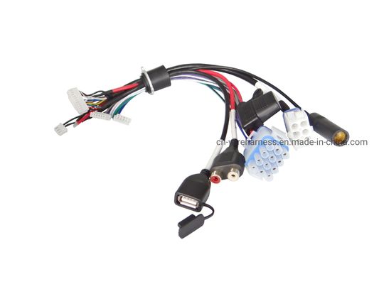                  Waterproof Signal Cable Automotive Stereo Wire Harness             