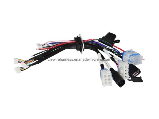 12pin Electrical Wiring Harness Cable Connector Assembly SGS Certificate