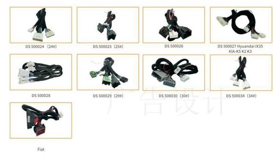 Silicone Insulation Car Audio Wiring Harness OEM DSP Amplifier