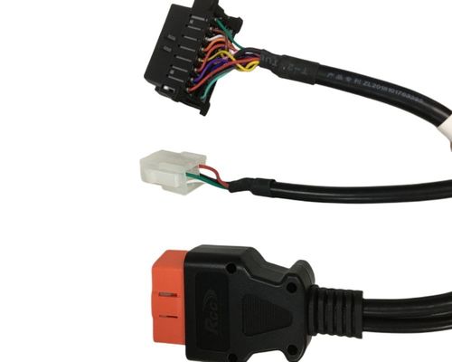                  Customize Wiring Harness Car Maintenance 2 Male to 1 Female BMW 16 Pin OBD Cable             
