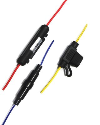 Electronics In Line Automotive Fuse Holder 300V For Glass Fuse
