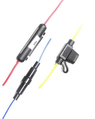 Electronics In Line Automotive Fuse Holder 300V For Glass Fuse
