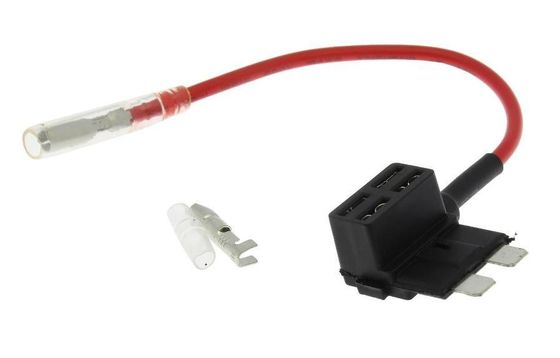 RoHS Automotive Power Cable Direct Wire 300V With Fuse Custom Power Cord Fuse Box