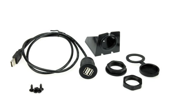Dashboard Custom Cable Harness Flush Mount Double USB Universal Ctuniusb