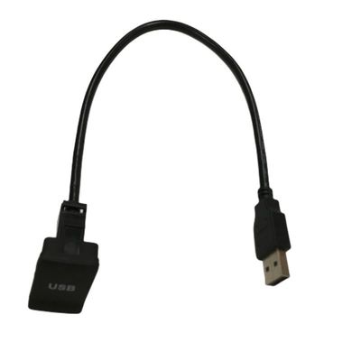 Square Panel Cable Wire Harnesses Car USB Cable With Anti Dust Cover
