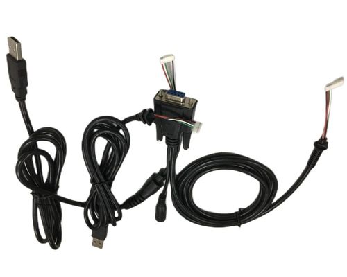 Round Cable Wire Harnesses 2.54mm 4 Pin To DB9 Female RS232 To HMI