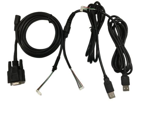 Round Cable Wire Harnesses 2.54mm 4 Pin To DB9 Female RS232 To HMI