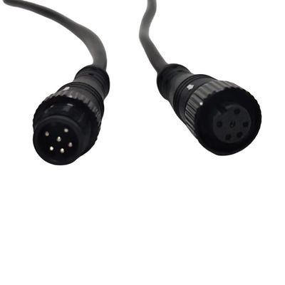 Custom M12 A Type IP68 Waterproof Wire Harnesses For Car Security / Industry Equipment