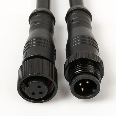 Custom M12 6 Core Male to Female Sensor Wire Harness Video Camera Extension Cable