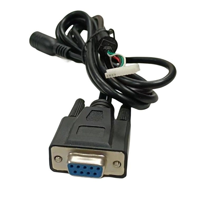 Custom Dub-9 Pin Wire Harness With 4 Pin Printer Connector And AC Power Connector